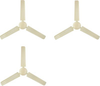 USHA Diplomat ivory pack of 3 1200 mm 3 Blade Ceiling Fan(Ivory, Pack of 3)