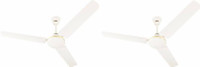 USHA Striker One white pack of 2 1200 mm 3 Blade Ceiling Fan(White, Pack of 2)