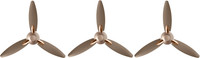 USHA Bloom Daffodil pack of 3 1250 mm 3 Blade Ceiling Fan(Sparkle Golden, Brown, Pack of 3)
