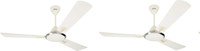 USHA Hi-Trend Striker Platinum 1200 mm Ceiling Fan pack of 2 1200 mm 3 Blade Ceiling Fan(Platinum Pearl White Chrome, Pack of 2)