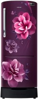 SAMSUNG 215 L Direct Cool Single Door 4 Star Refrigerator with Base Drawer(Camellia Purple, RR22T383XCR/HL)