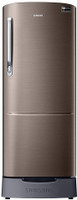 SAMSUNG 215 L Direct Cool Single Door 3 Star Refrigerator with Base Drawer(Luxe Brown, RR22T382YDX/HL)