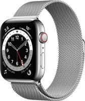 APPLE Watch Series 6 GPS + Cellular M09E3HN/A 44 mm Silver Stainless Steel Case with Silver Milanese Loop(Silver Strap, Regular) deal from flipkart APPLE Watch Series 6 GPS + Cellular M09E3HN/A 44 mm Silver Stainless Steel Case with Silver Milanese Loop(Silver Strap, Regular) deal from flipkart
