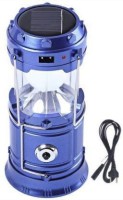 PRITI WORLD Rechargeable Night LED Solar Emergency Light Bulb Lantern Blue Plastic Hanging Lantern(20 cm X 11 cm, Pack of 1)