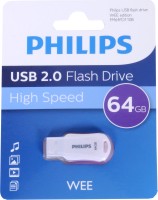 PHILIPS Wee 64 GB Pen Drive(White)