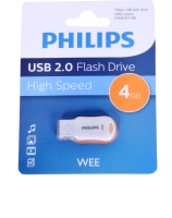 PHILIPS Wee 4 GB Pen Drive(White)