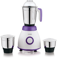 Croma by Croma 500 W Mixer Grinder MIXER GRINDER CRAK4184 500 Mixer Grinder (3 Jars, White, Purple)