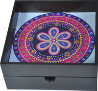 SRWOOD Classic Style Wooden Serving Tray Made In India SR1019 Tray(Tray)