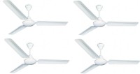 Crompton Sea Breeze Pack of 4 1200 mm 3 Blade Ceiling Fan(Opal White, Pack of 4)