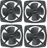 USHA 12'' Aeroclean plus pack of 4 300 mm 4 Blade Exhaust Fan(Metallic Grey, Pack of 4)