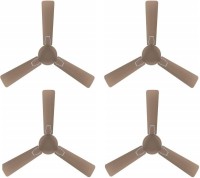 Crompton Aura Prime Pack of 3 1200 mm 3 Blade Ceiling Fan(Dusky Brown, Sparkle Silver, Pack of 3)