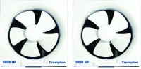 Crompton BriskAir Pack of 2 250 mm 5 Blade Exhaust Fan(White, Pack of 2)