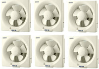 USHA Crisp Air  Pack of 6 200 mm 5 Blade Exhaust Fan(clear, Pack of 6)