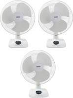 USHA 400MM STRIKER pack of 3 400 mm 3 Blade Table Fan(White, Pack of 3)