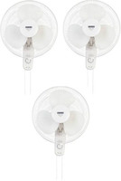 USHA Mist Air Icy Pack of 3 400 mm 3 Blade Wall Fan(White, Pack of 3)