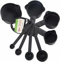 THEODORE Premium 8pcs Measuring Cup and Spoon Set Multi Purpose Kitchen Tool, Measuring Cups for Kitchen, Measuring Cups for Baking Cake, Cake Baking Accessories, Measuring Spoons Set (8 Pic Spoon) Plastic Measuring Spoon Set(Pack of 8)