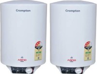 Crompton 25 L Storage Water Geyser (ASWH2125-WHT/BRW pack of 2, White)