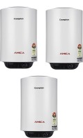 Crompton 15 L Storage Water Geyser (Amica ASWH-2015 Pack of 3, White and Black)