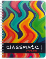 Classmate Pulse Regular Notebook Unruled 300 Pages(Multicolor)