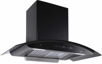 Elica WD TBF HAC 90 MS NERO Auto Clean Wall Mounted Chimney(Black 1425 CMH)