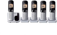 Panasonic WIRELESS INTERCOM 5 LINE Cordless Landline Phone(White, Black)