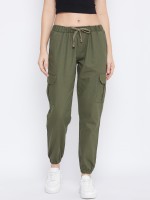 Q-Rious Regular Fit Women Green Trousers