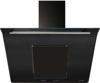 FABER Hood Curvy Plus BK TC LTW 60 (110.0393.697) Wall Mounted Black 1000 CMH Chimney
