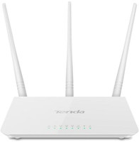 TENDA F3 Wireless Router 300 Mbps Router (White, Single Band) Wireless Router 2.4 GHz 300 Mbps Wifi Speed Single Band External Antenna Ethernet (Cable Broadband)(White)