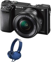 SONY ILCE-6000L (With Headphone) Mirrorless Camera Body with Single Lens: 16-50mm Lens(Black)