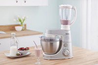 Tefal Kitchen Machine MASTERCHEF GOURMENT 900 Mixer Grinder (3 Jars, Silver)