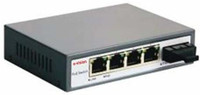 E-Vision POE Media Converter Network Switch(Black)