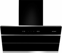 Faber Zenith FL SC BK 90 Auto Clean Wall Mounted Chimney(Black, Silver 1350 CMH)