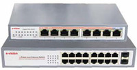 E-Vision Network POE Switch Managed/GIGABYTE (Model NO. : EVPOE33008P) Network Switch(Grey)