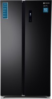 Motorola 592 L Smart Wifi Enabled Frost Free Side by Side Refrigerator(Premium Black, 592HSMTB)
