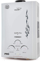 V-Guard 6 L Gas Water Geyser (6L PNG GAS GEYSER (SAFE FLOW PLUS, WHITE), White)