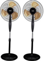USHA Colossus GOLD PEDESTAL FAN PACK OF 2 400 mm 3 Blade Pedestal Fan(GOLD, Pack of 2)