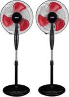 USHA Colossus RED PEDESTAL FAN PACK OF 2 400 mm 3 Blade Pedestal Fan(RED, Pack of 2)