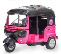 Kavish Enterprise Friction Powered Bajaj Women Auto Rickshaw with Light, Music & Sound for KIDS(Pink)