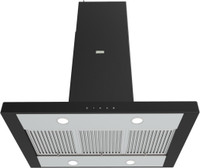 Faber Janus Isola BK 90 Ceiling Mounted Chimney(Black 1000 CMH)