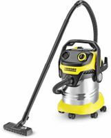 Karcher WD5 Premium 13482300, Wet & Dry Vacuum Cleaner with 25 LTR. S.S. Container (Yellow/Black) Wet & Dry Vacuum Cleaner(Yellow, Black)