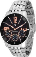 Costa Swiss CS-3004 Quirky Black-n-Gold Analog Watch For Men