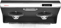 SUNFLAME GLPRIA DX 75 CM Auto Clean Wall Mounted Chimney(BLACK SILVER 1000 CMH)