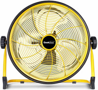 Geek Aire 16 Inch 2000 mm 3 Blade Table Fan(Yellow, Pack of 1)