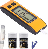 Control D Orange 100 Strips & Glucometer(Orange)