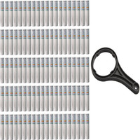 Orcus 10" Inch Spun Filter Cartridge Pack Of 100 Solid Filter Cartridge(5, Pack of 100)