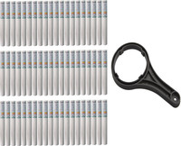 Orcus 10' Inch Spun Filter Cartridge Pack Of 60 With FREE Spanner Solid Filter Cartridge(5, Pack of 60)