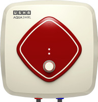 USHA 10 L Storage Water Geyser (Aqua Swirl, Red, Beige)