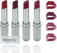 RYTHMX FABLAY Perfect Pout Creamy Matte Lipstick, Set of 4 Long Lasting and Moisturizing Lipstick - Dark Red, Pearl Mauve, Pink, Pearl Wine(Dark Red, Pearl Mauve, Pink, Pearl Wine, 4 ml)