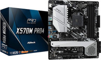 ASRock X570M PRO4 Motherboard(Black)