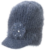 GuSo Shopee Self Design Woolen Knitted Fur Cap Cap